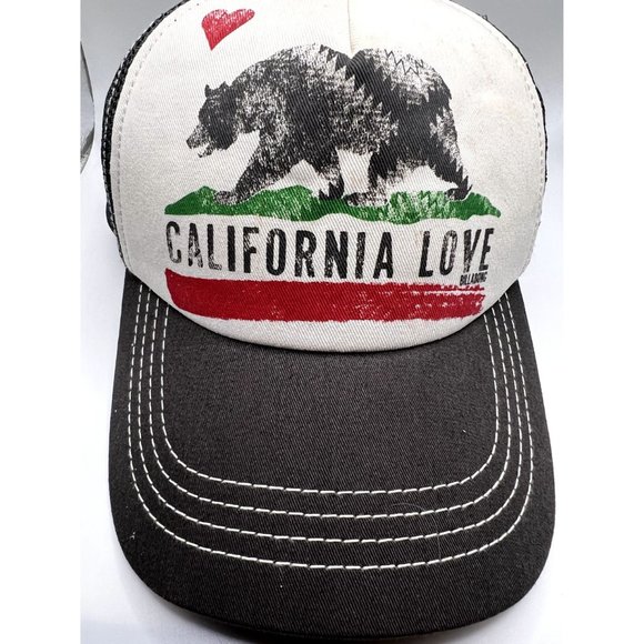 Billabong California Love Bear Trucker Snapback Hat - Picture 2 of 8